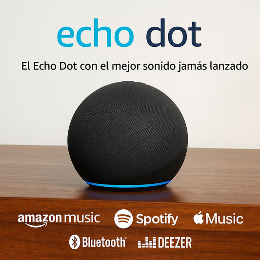 PARLANTE INTELIGENTE ALEXA – MÚSICA, CONTROL Y COMODIDAD SIN ESFUERZO  + REGALO SORPRESA